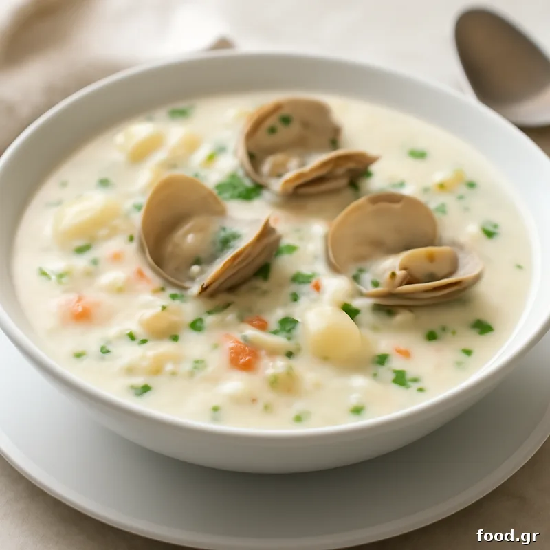 Clam Chowder (σούπα με αχιβάδες)